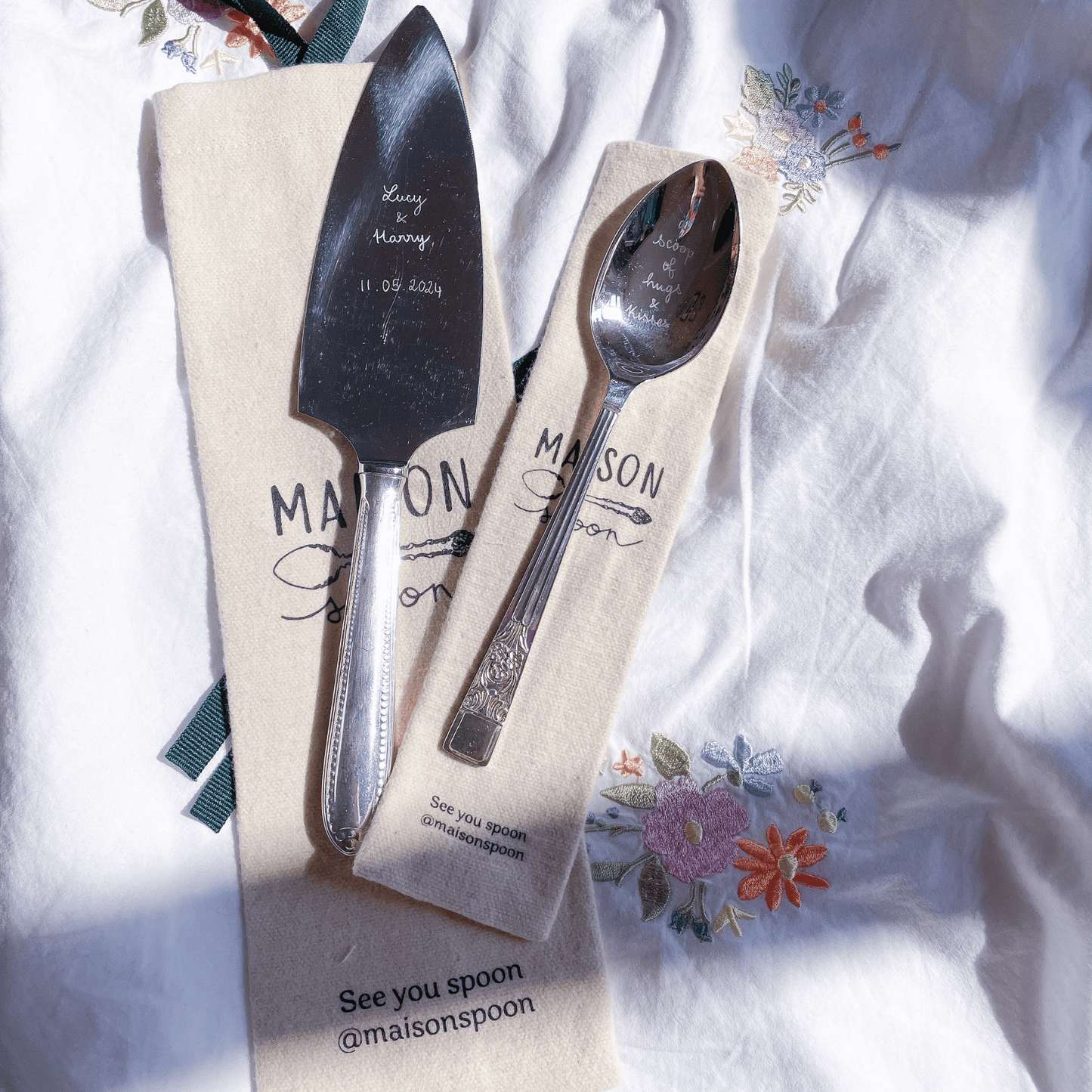Personalised Vintage Mother Of Pearl Cake Knife