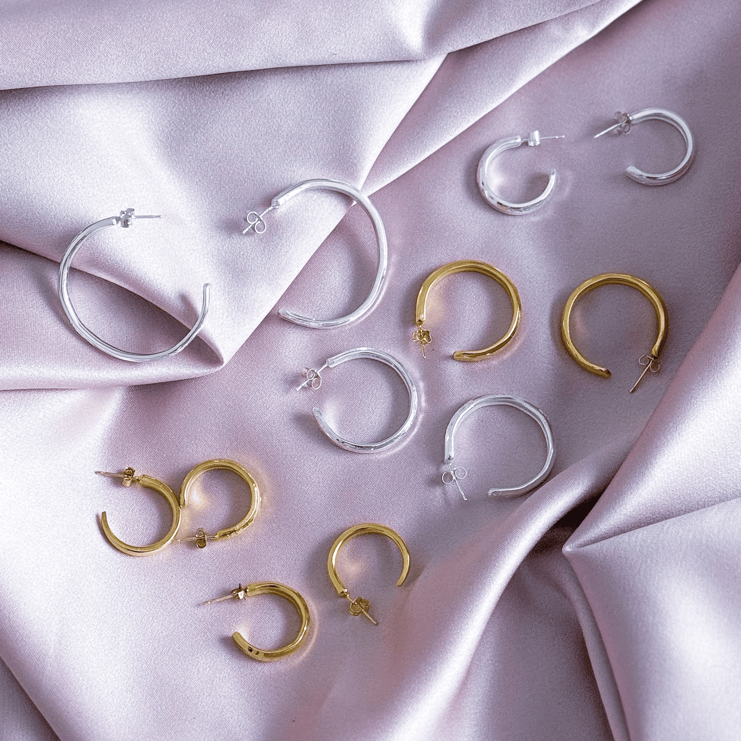 Fork Hoop Earrings
