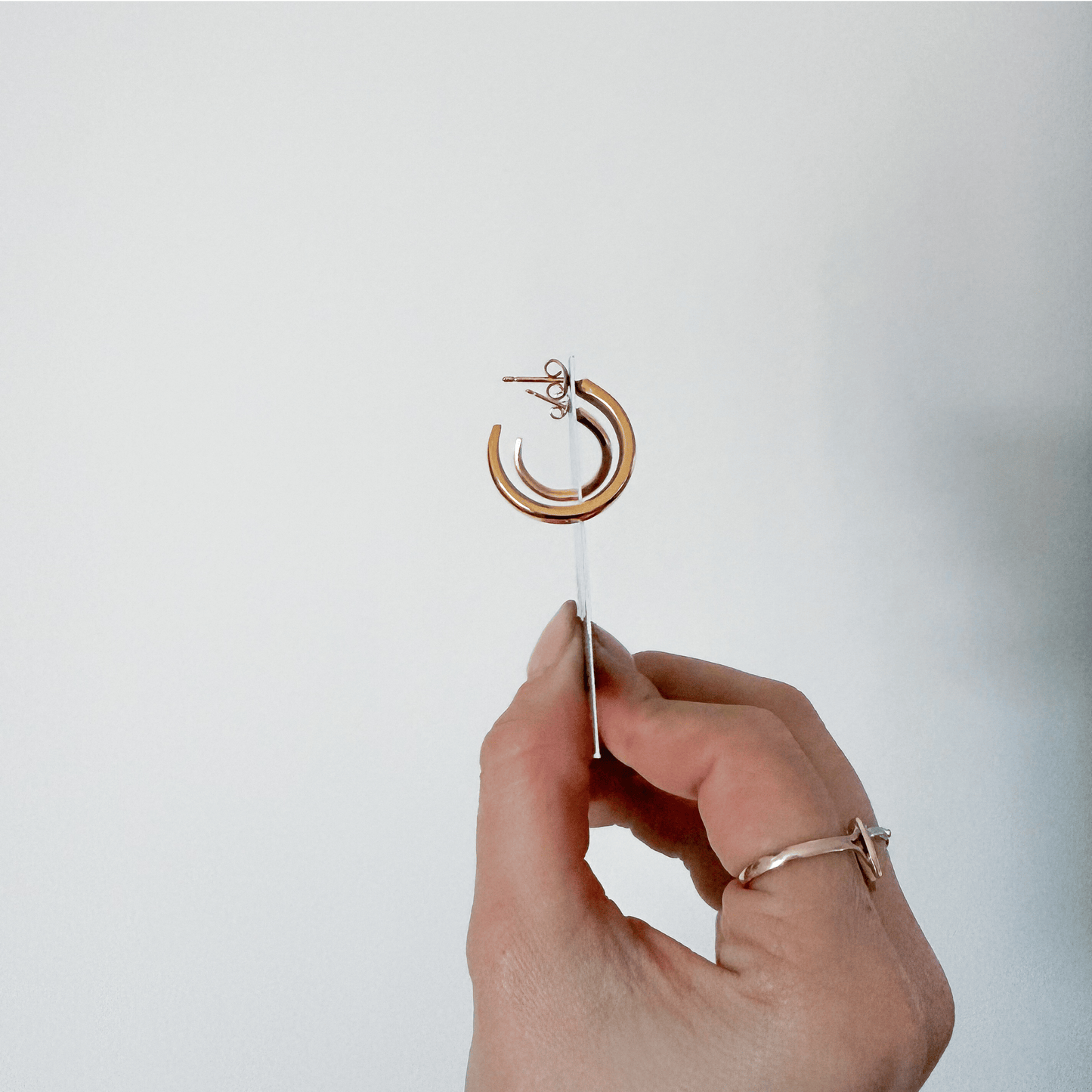 Fork Hoop Earrings