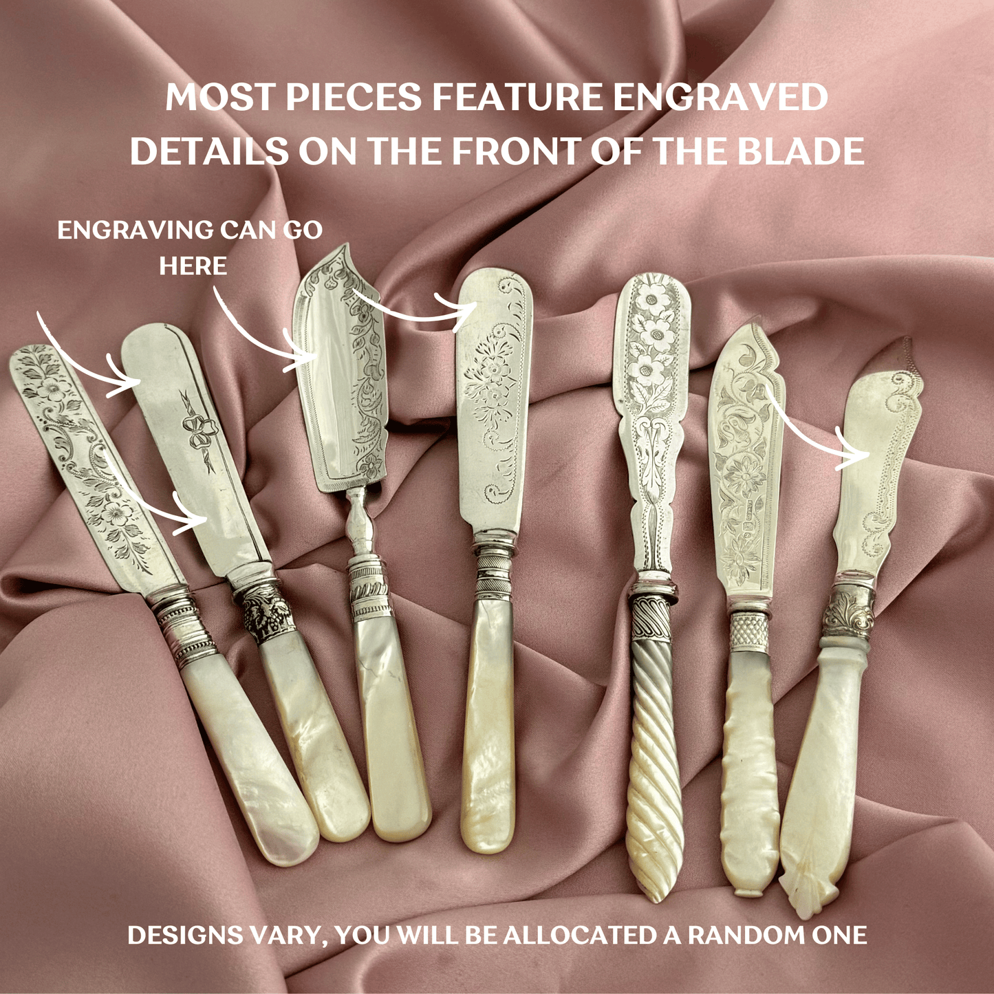 Personalised Vintage Mother Of Pearl Butter Spreader