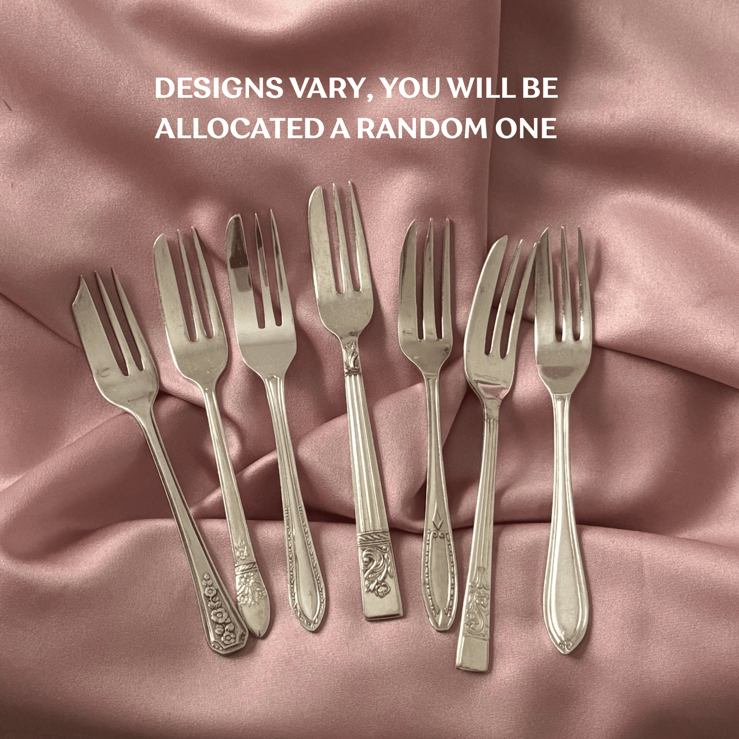 Set of 2 Personalised Vintage Cake Forks