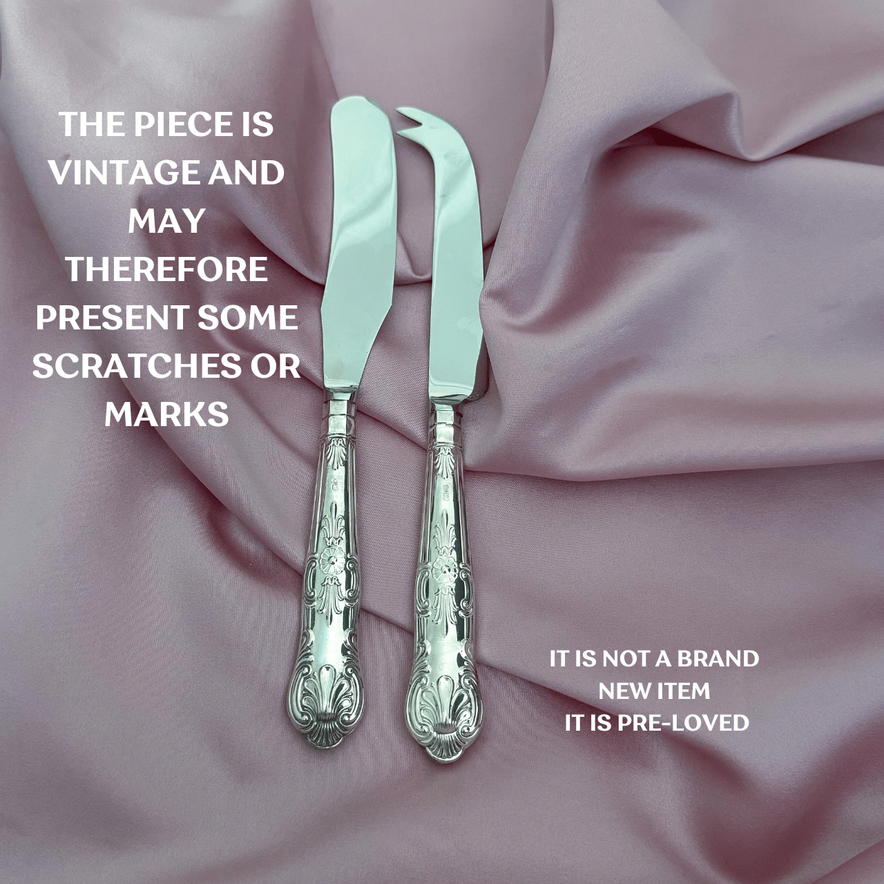 Set of 2 Personalised Cheese and Butter Knives - Shell