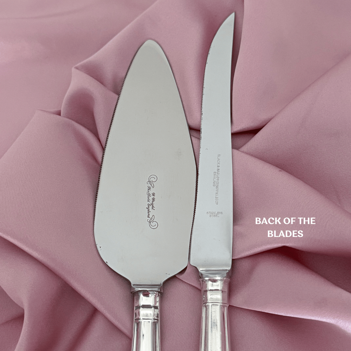 Wedding Gift Set: Personalised Vintage Cake Slice and Knife | Shell